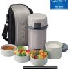 Hộp đựng cơm giữ nhiệt Tiger 4 ngăn LWU-F200 (1.48L)