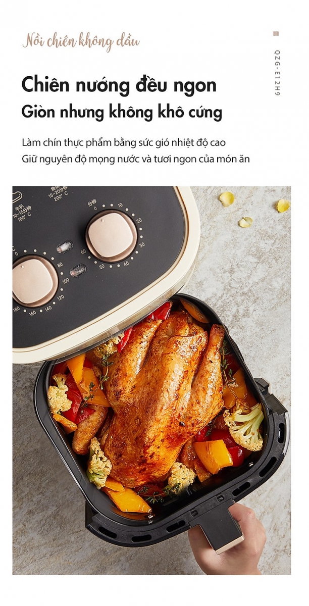 Nồi chiên không dầu Bear QZG-E12H9 (4,5 Lít) - Ảnh 7