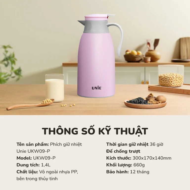 Phích giữ nhiệt Unie UKW09 - Ảnh 10